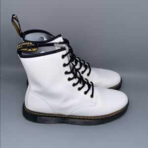 Dr. Martens 1460J White Leather Lace Up Boots Men’s Sz 10